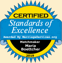Maria Boettcher Marriage Services Seal of Excellence Matchmaker